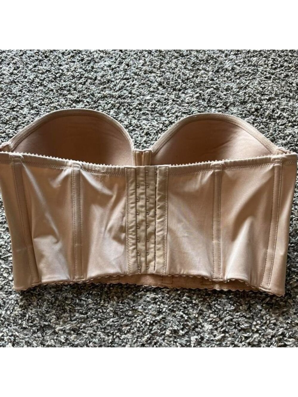 Parfait Tan Bra Corset Size 40F Body Contour Feminine Supportive Lace Trim - Picture 7 of 7